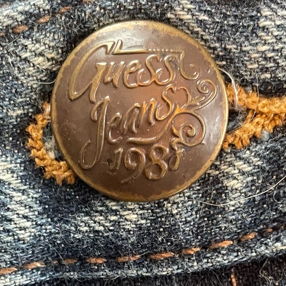 Vintage Guess Los Angeles 1981 Tomboy Roll-Up Denim Shorts - Picture 10 of 15